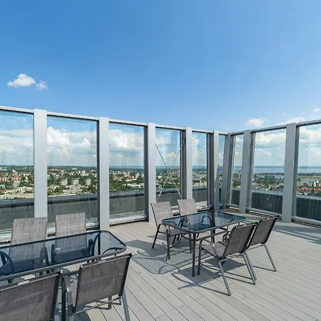 Hanza Tower Original 21st Floor- Sea And City-view Aparthotel Stettin