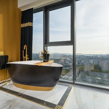 Hanza Tower Original 21st Floor- Sea And City-view Aparthotel Stettin