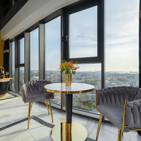 Hanza Tower Original 21st Floor- Sea And City-view Aparthotel Szczecin