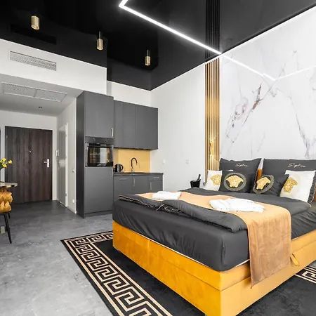 Hanza Tower Original 21st Floor- Sea And City-view Apartmanhotel Szczecin