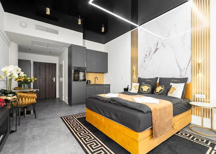 Hanza Tower Original 21st Floor- Sea And City-view Apartmanhotel Szczecin